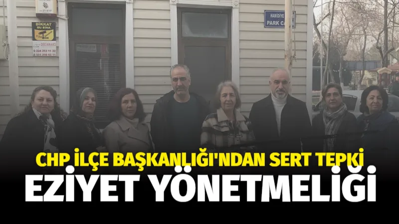 Cumhuriyet Halk Partisi İnegöl İlçe Başkanı Zemci Şahin, 30 Ekim