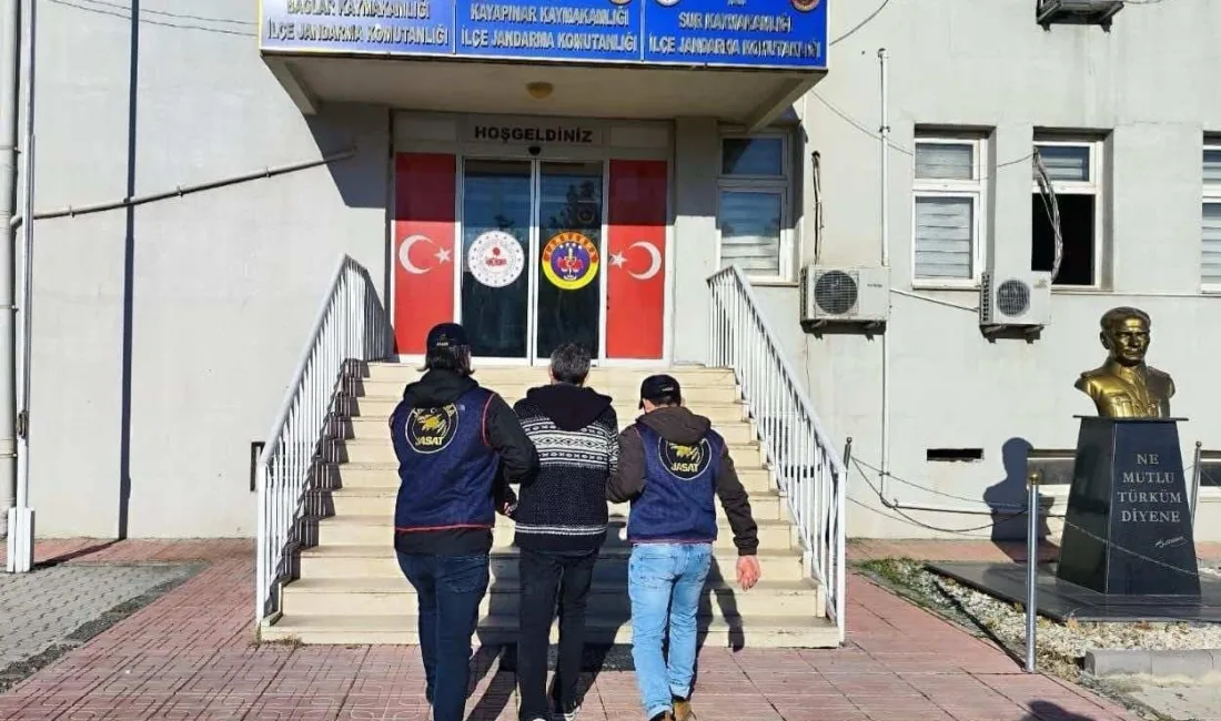 DİYARBAKIR’IN BAĞLAR İLÇESİNDE JANDARMA EKİPLERİNCE DÜZENLENEN OPERASYONDA HAKKINDA 11 YIL