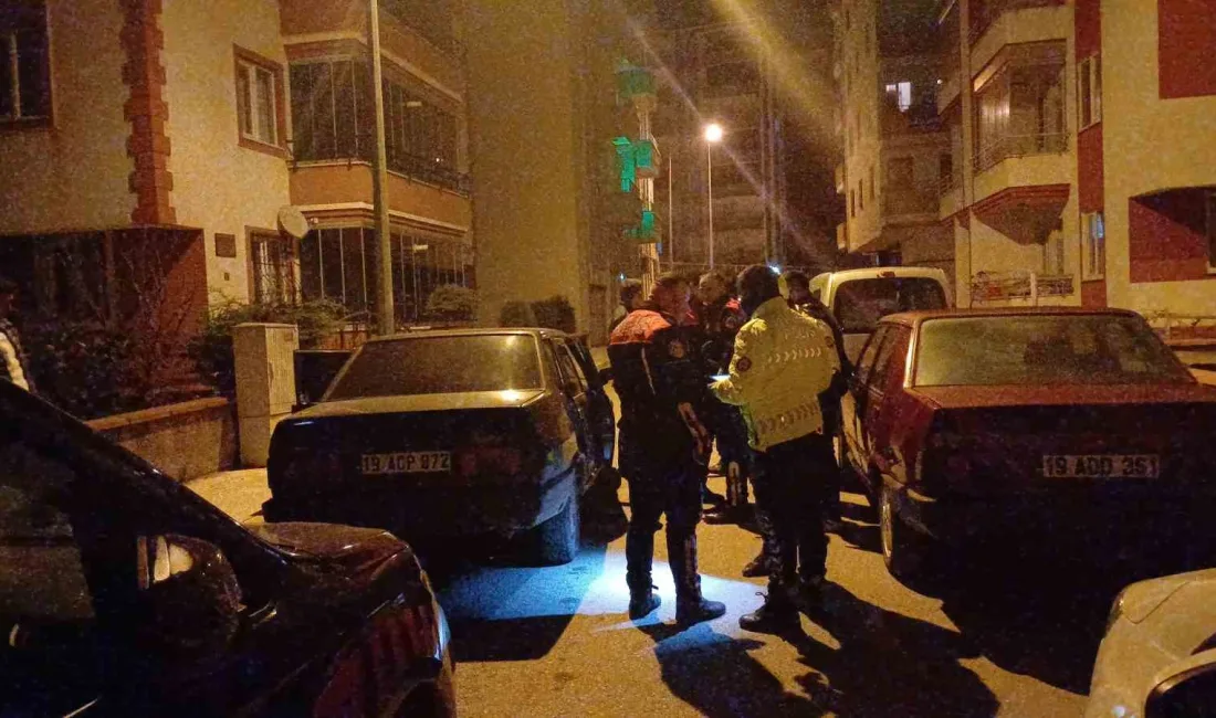 Çorum’da polisin “dur” ihtarına uymayan şahıs, aracını ve araçta bulunan