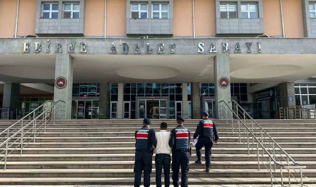 EDİRNE’DE KASTEN ÖLDÜRME’ SUÇUNDAN ARANAN D.K. YUNANİSTAN’A KAÇMAK İSTERKEN JANDARMA