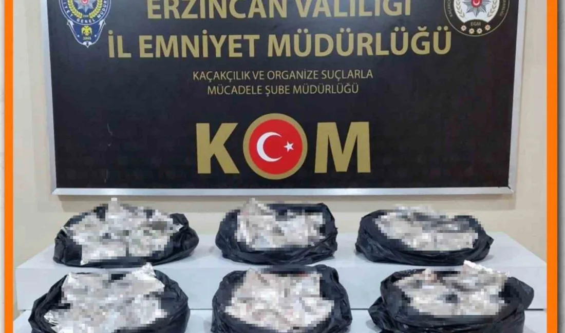 Erzincan İl Emniyet Müdürlüğü Kaçakçılık ve Organize Suçlarla Mücadele Şube