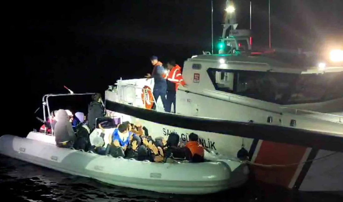 Muğla’nın Fethiye ilçesinde hareket halindeki tekne içinde 25 düzensiz göçmen