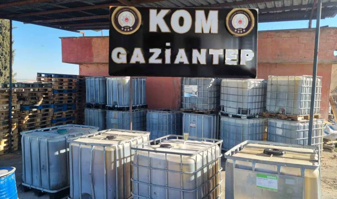 Gaziantep’te gümrük kaçağı 15 bin litre akaryakıt ile 4 bin