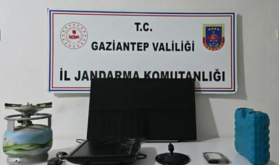 GAZİANTEP'TE JANDARMA EKİPLERİNCE FAİLİ MEÇHUL HIRSIZLIK OLAYLARINA YÖNELİK YAPILAN OPERASYONLARDA