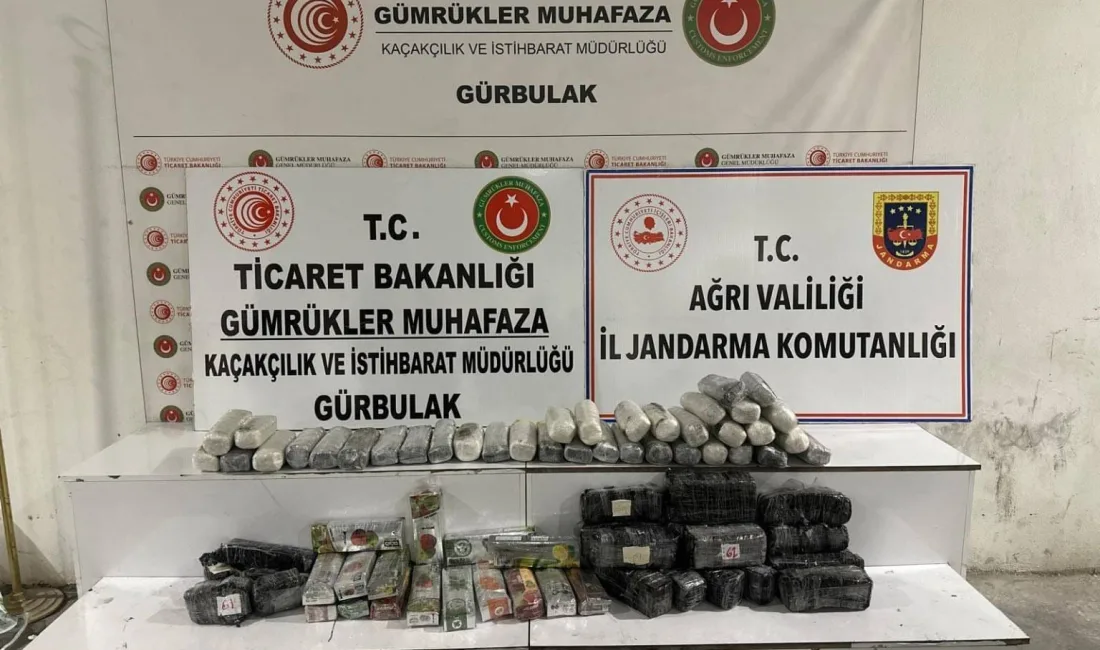 Ağrı’nın Doğubayazıt ilçesinde Gürbulak Gümrük Sınır Kapısı’nda bir tırın dorsesinde