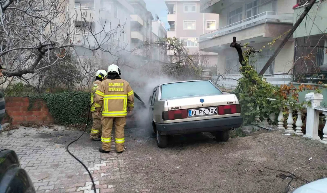 BALIKESİR’İN HAVRAN İLÇESİ HAMAMBAŞI MAHALLESİ 4. SOKAK'TA MEYDANA GELEN ARAÇ