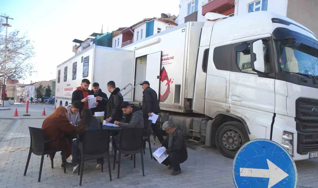 Kütahya’nın Hisarcık ilçesinde kış aylarında düşen kan stokunun ihtiyaç seviyesinde