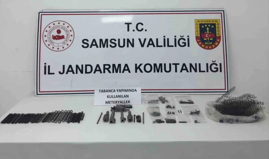 Samsun’un Canik ilçesinde jandarma ekipleri tarafından silah imalathanesine baskın düzenlendi.