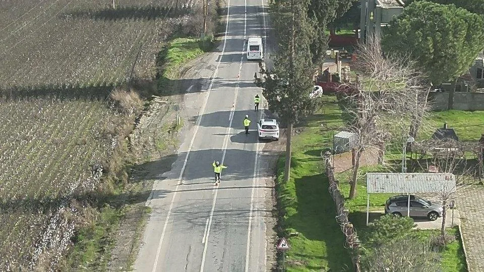 Aydın’da jandarma ekipleri tarafından mikro İHA ile hava destekli trafik