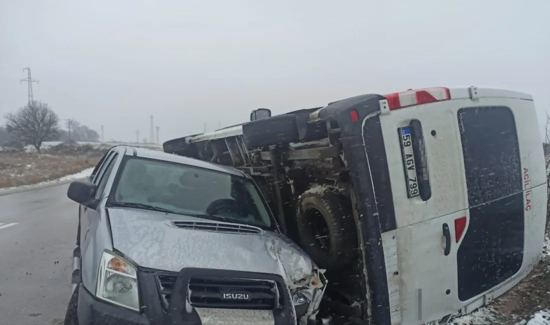 Edirne’nin Keşan ilçesinde meydana gelen trafik kazasında 1 kişi hafif