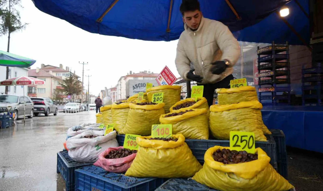 Bolu’da kış mevsiminin vazgeçilmez ürünlerinden olan kestane, bu yıl 100-300