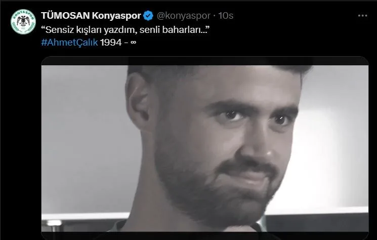 Konyaspor, Ahmet Çalık’ı vefatının 3. yıl dönümünde sosyal medya hesabında