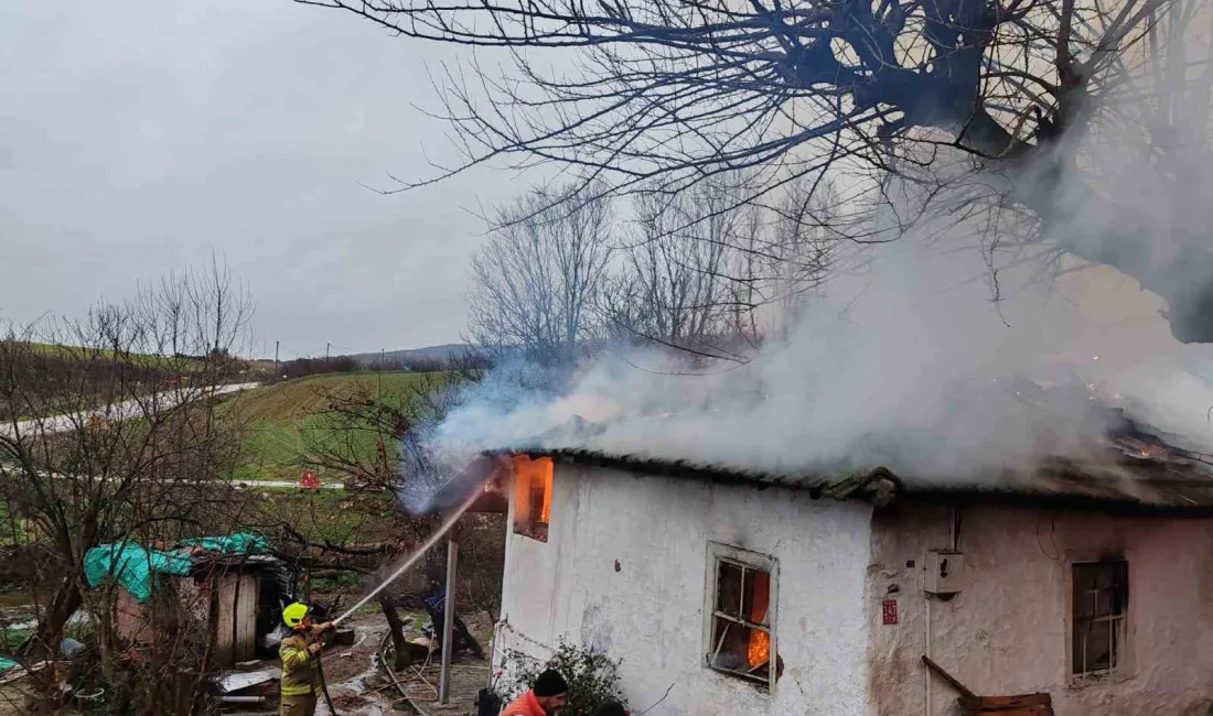 Balıkesir’in Manyas ilçesinin kırsal mahallesi Eskimanyas’ta meydana gelen yangında bir