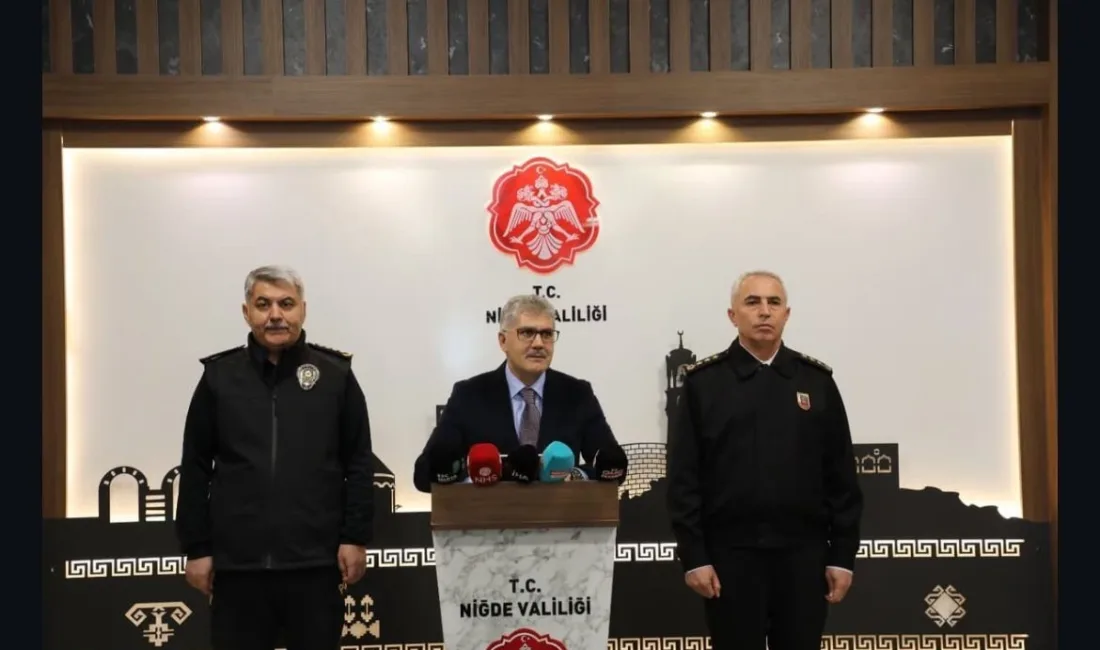 Niğde Valisi Cahit Çelik, Niğde’deki huzur ve asayişin sağlanmasında emniyet