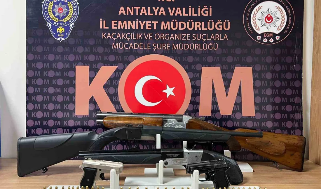 Antalya Emniyet Müdürlüğü, son 1 haftada kaçakçılık ve organize suçlarla