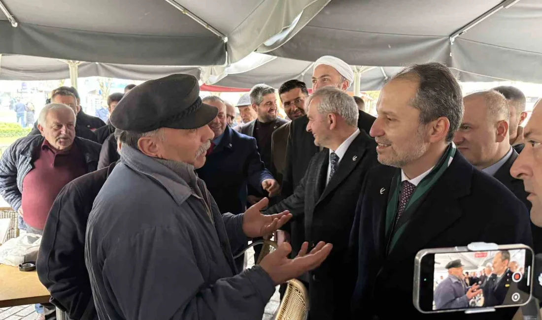 ‘Anadolu Buluşmaları’ çerçevesinde Sakarya’ya gelen Yeniden Refah Partisi Genel Başkanı