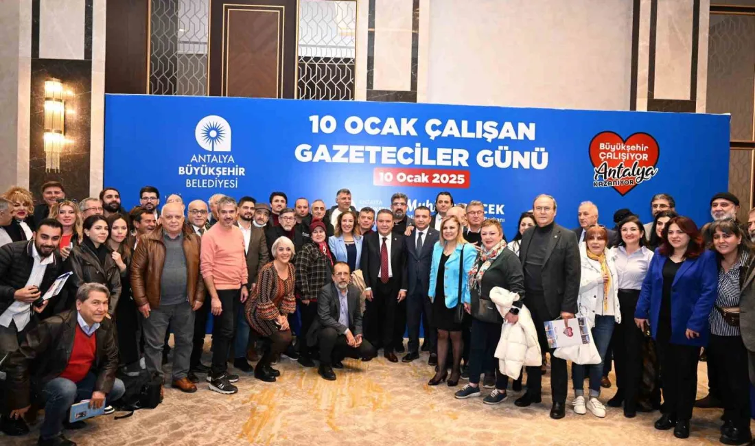 10 Ocak Çalışan Gazeteciler Günü kapsamında Antalya’da düzenlenen programda basın