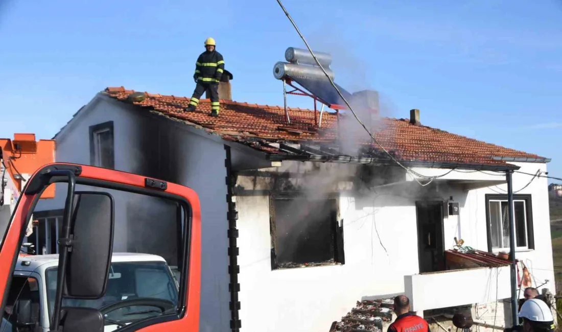 Sinop’ta sobadan çıkan yangın, maddi zararla atlatıldı. Yangın, saat 10.30