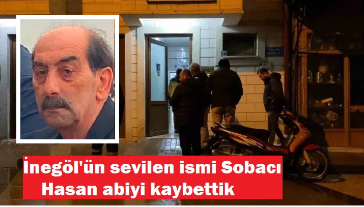 İnegöl’ün sevilen esnaflarından İnegölde sobacılık yapan Hasan Özkan  ölü olarak