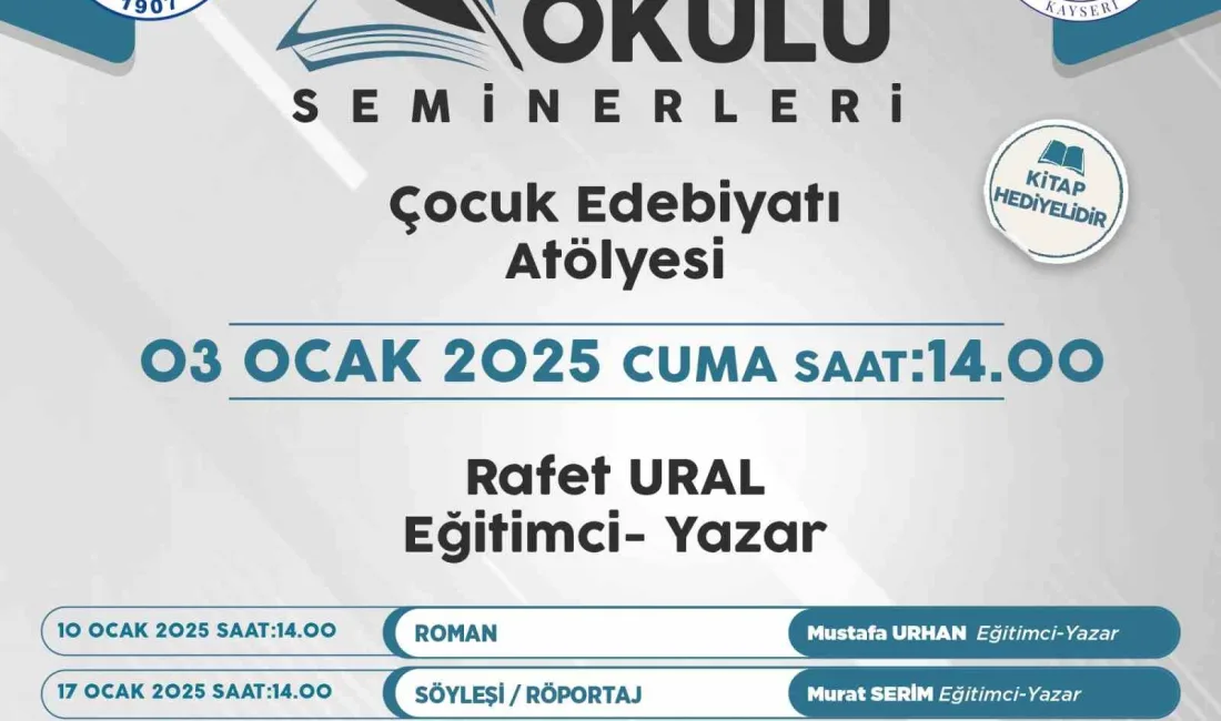 TALAS BELEDİYESİ’NİN KÜLTÜR, SANAT VE EDEBİYATA GÖNÜL VERENLERLE YAZARLARI BULUŞTURDUĞU