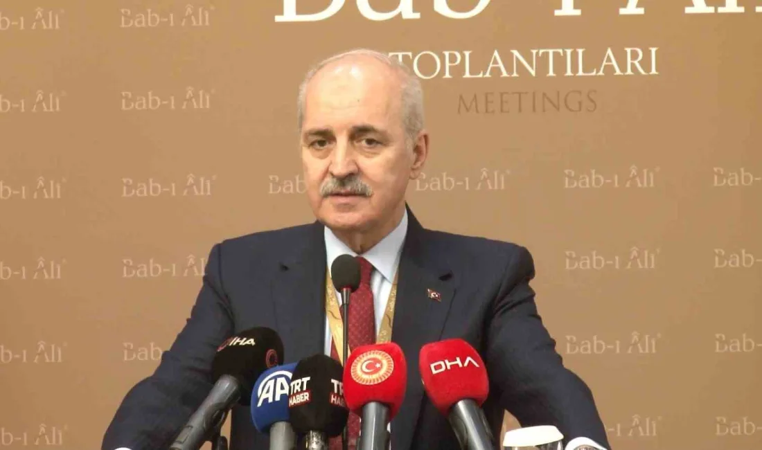 TBMM Başkanı Numan Kurtulmuş katıldığı bir programda küresel meseleler, yeni