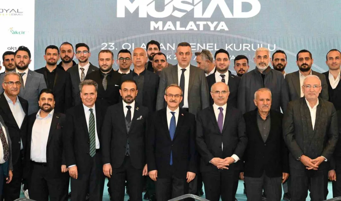 MÜSİAD Malatya Şubesi’nin 23. Olağan Genel Kurul Toplantısı’nda Yunus Akçin,